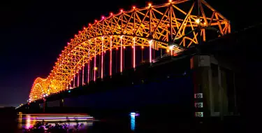 Hernando de Soto Bridge Lights