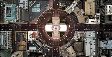 Walk around Monument Circle