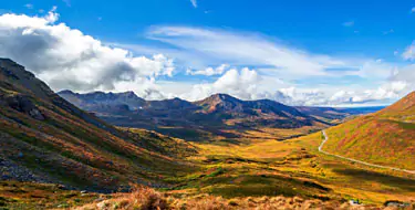 Embark on a scenic drive to Hatcher Pass 